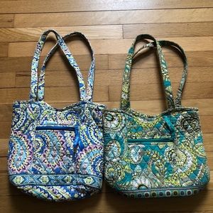 2 Vera Bradley totes, magnetic closure, retired